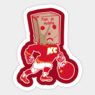 Kansas City Fan In Hiding Sticker